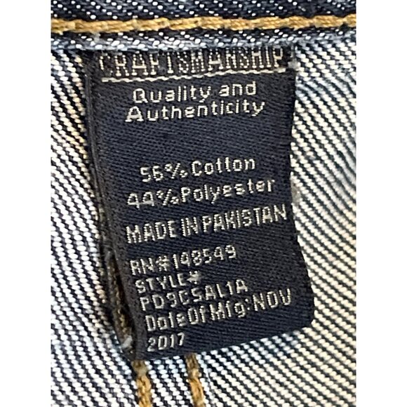 Paper Denim and Cloth Jeans Mens Slim Straight Size 36 32 Dark Blue Casual Pants - Picture 11 of 11